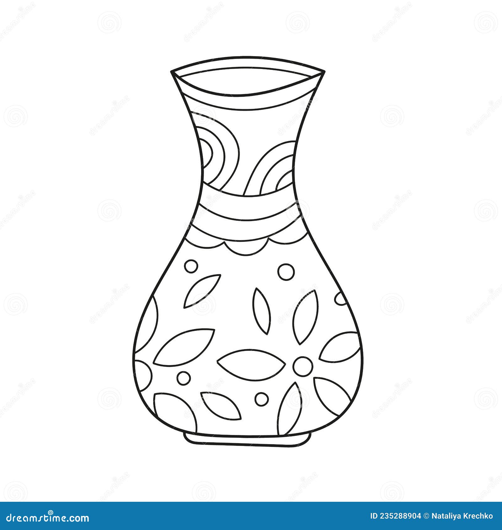 Simple coloring page page to be colored stock vector