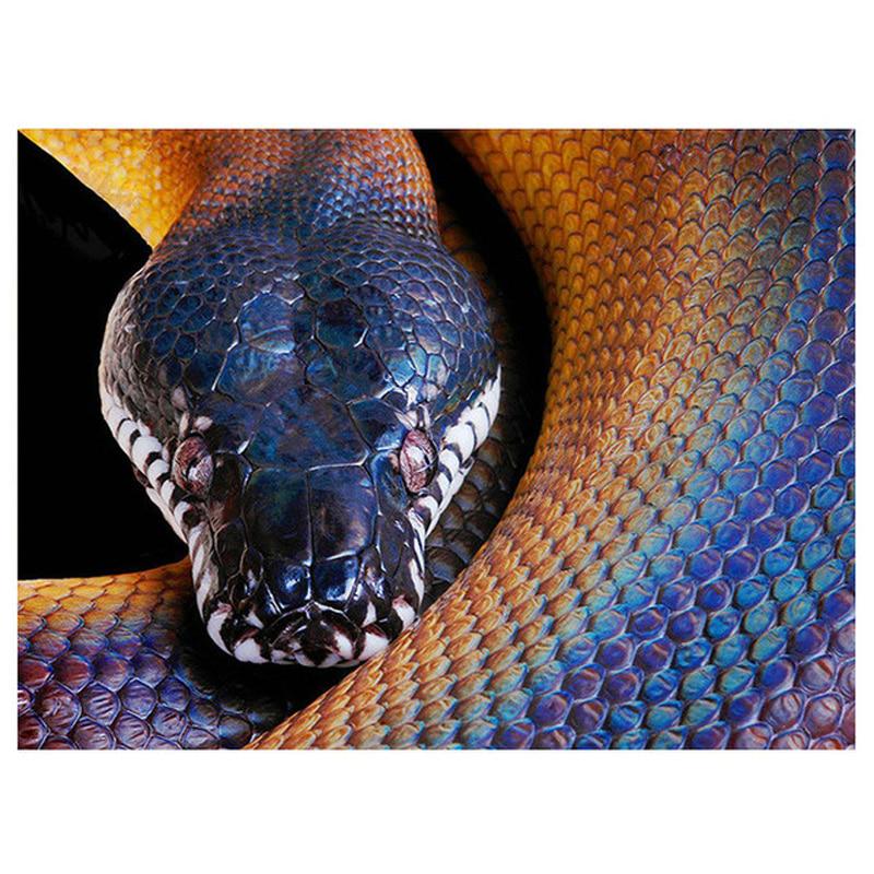 Prar pintura de diamante serpiente punto de cruz mosaico de diamantes artesanãas taladro redondo pleto bordado de diamantes tienda online