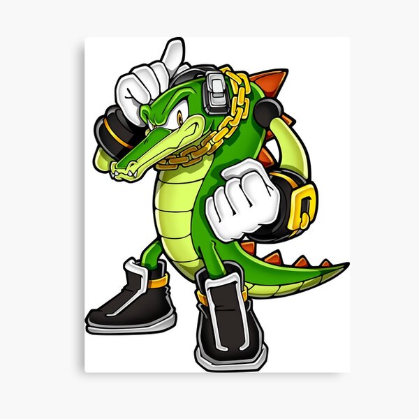 Vector the crocodile sonic canvas print for sale by tomo