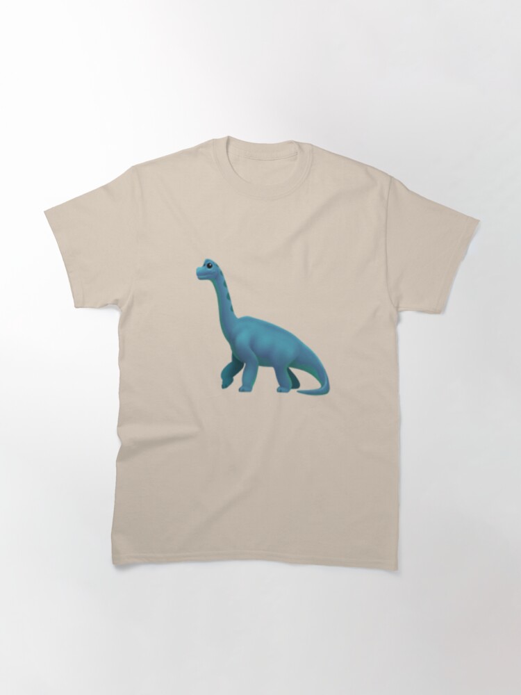 Blue dinosaur emoji classic t
