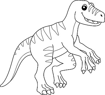 Velociraptor dinosaur coloring page illustration page animal velociraptor vector page animal velociraptor png and vector with transparent background for free download