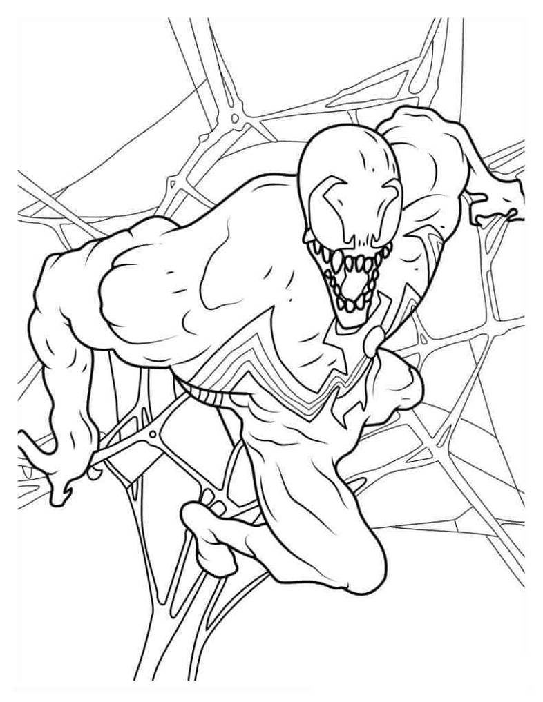 Venom coloring pages by coloringpageswk on