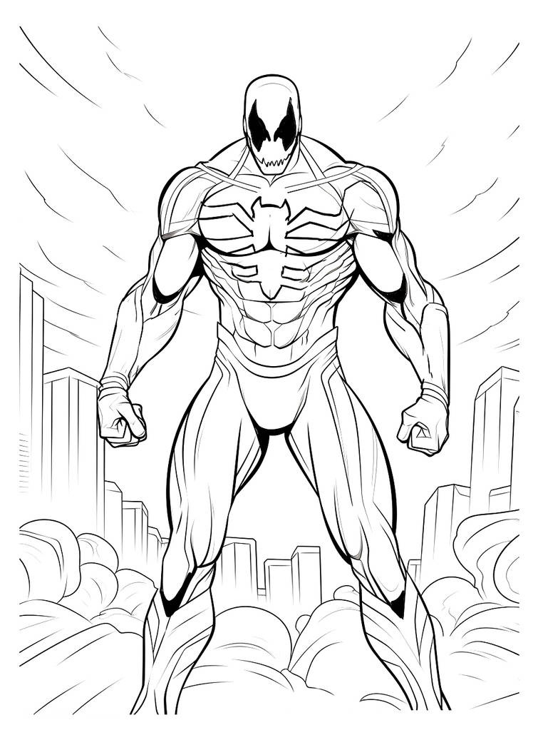 Venom coloring pages by coloringpageswk on