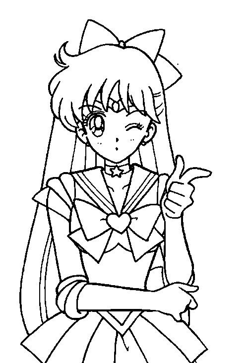 Super sailor venus coloring page by sailortwilight on