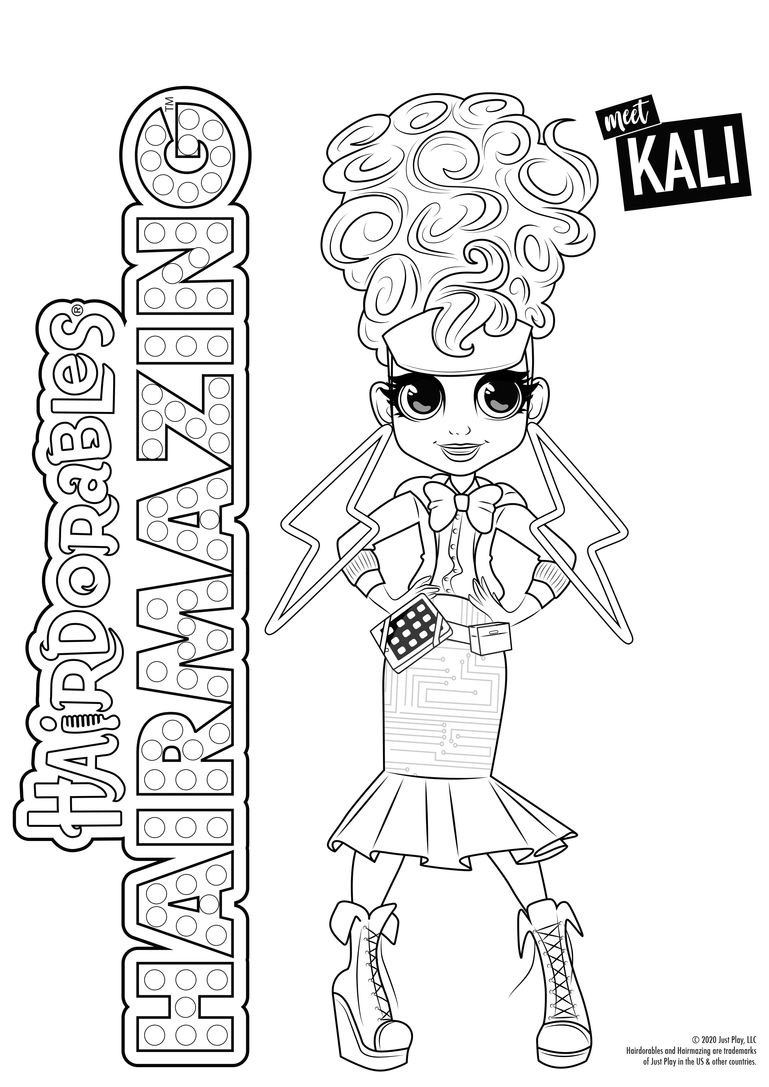 Hairdorables hairmazing coloring pages