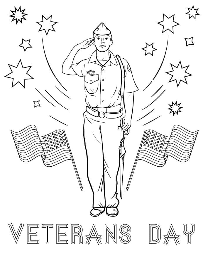 Veterans day coloring pages