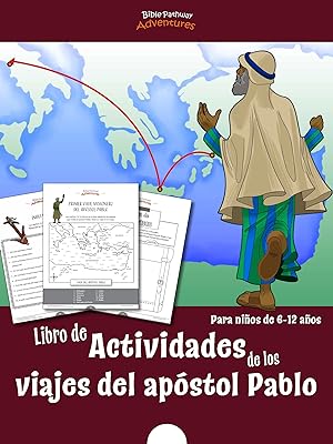 Libro de actividad de los viaj del apãstol pablo para niãos de