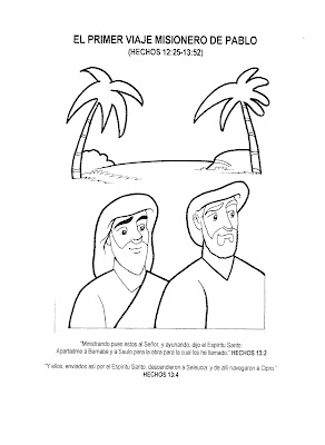 Dibujos cristianos para colorear dibujos cristianos primer viaje misionero de pablo