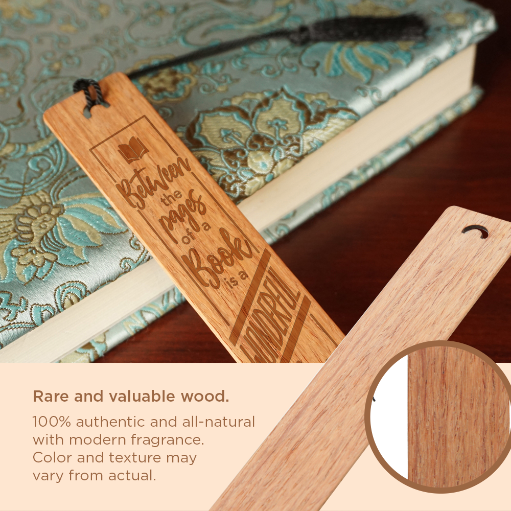 Book is a wonderful place to be bookmark