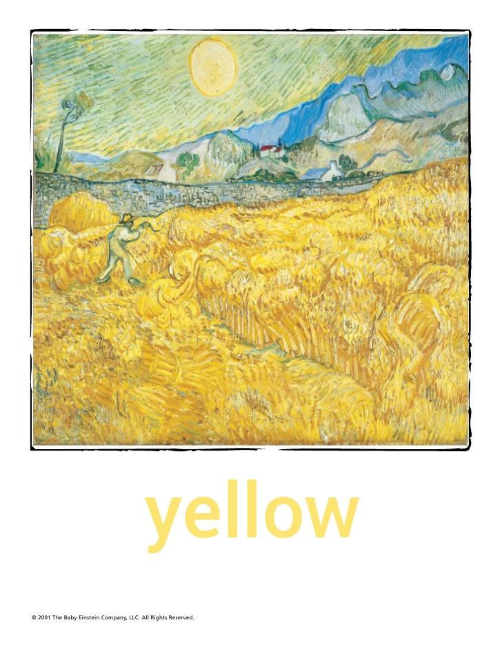 Baby van gogh yellow coloring page by babyeinsteinnickjrfa on