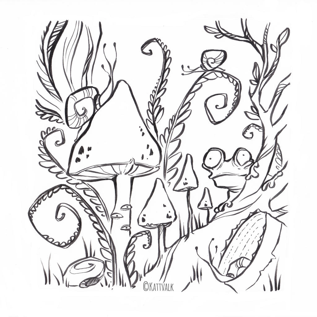 Stranger worlds free coloring page by kattvalk on