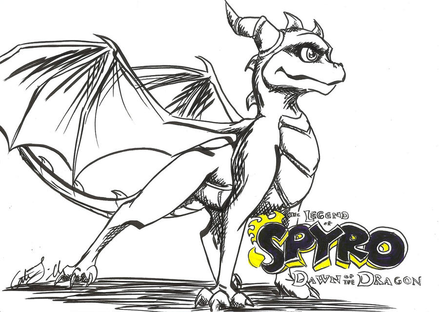 Spyro dawn of the dragon by kattcattis on