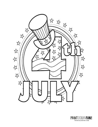 Fourth of july coloring pages independence day flags fireworks more at