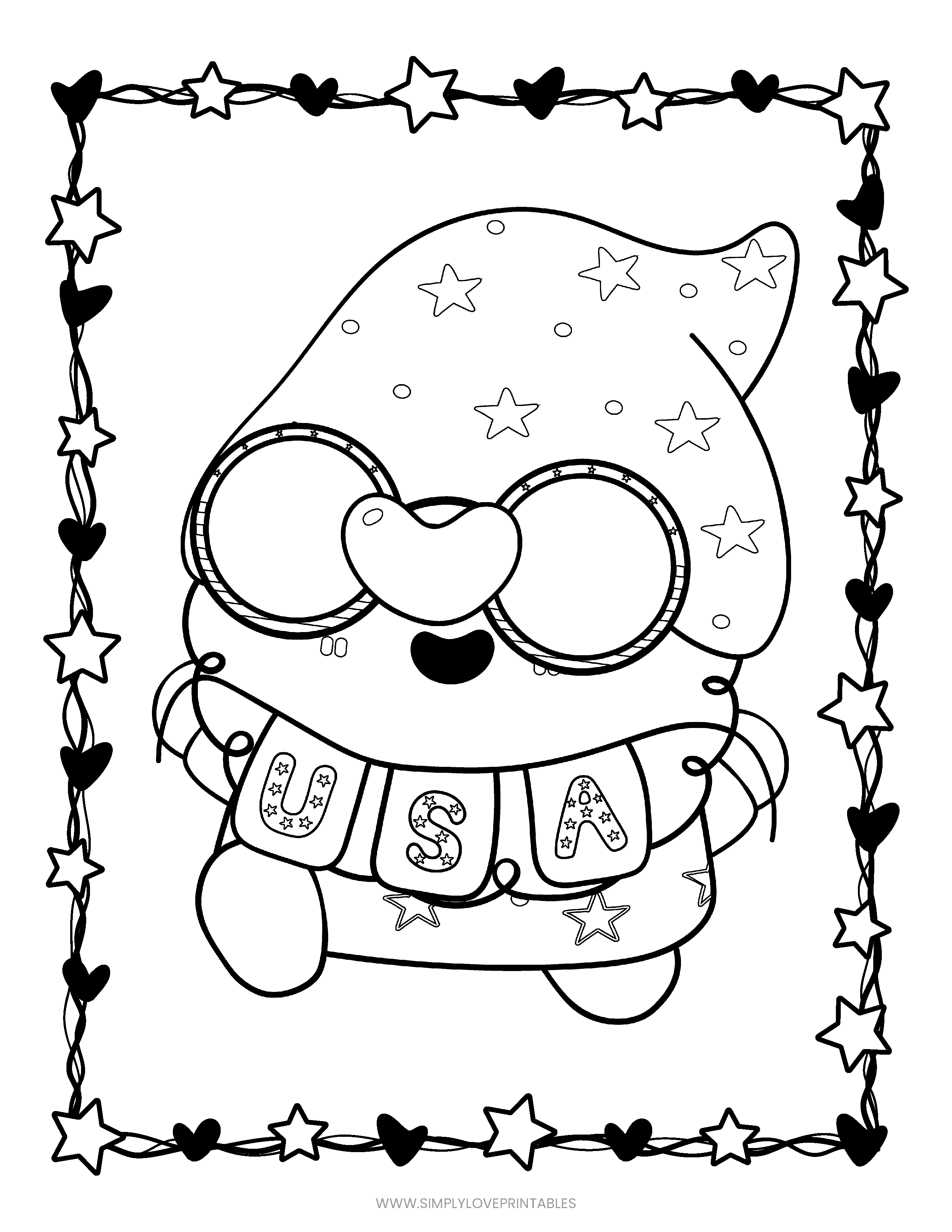 Free fourth of july coloring pages simply love printables