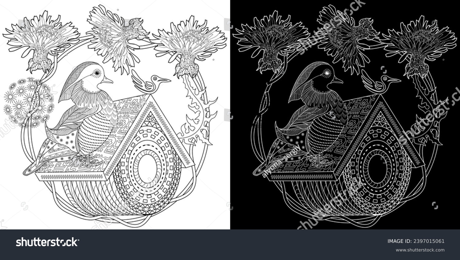 Adult coloring birds images stock photos d objects vectors