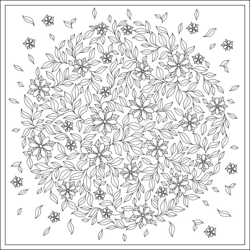 Coloring book for adult and older children stock vector