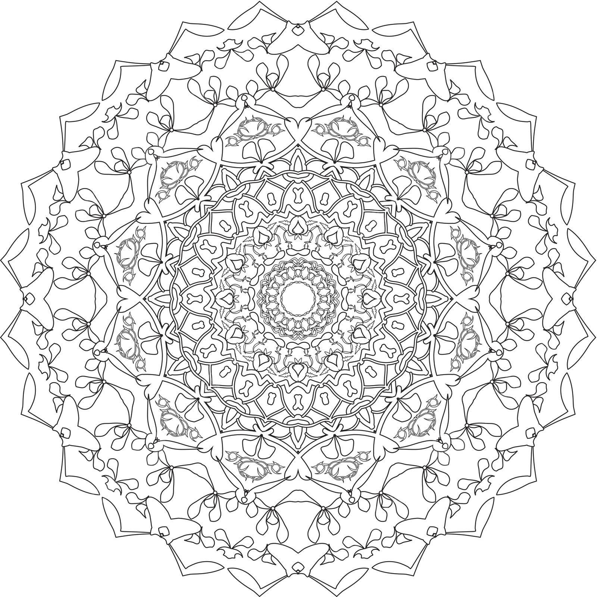Vintage vector illustration of decorative elements on a coloring book page vector symbol decoration asian png and vector with transparent background for free download