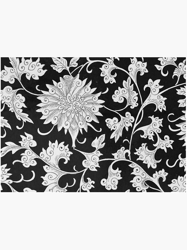 Vintage asian ink drawing patterns