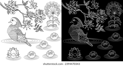 Swan coloring page images stock photos d objects vectors