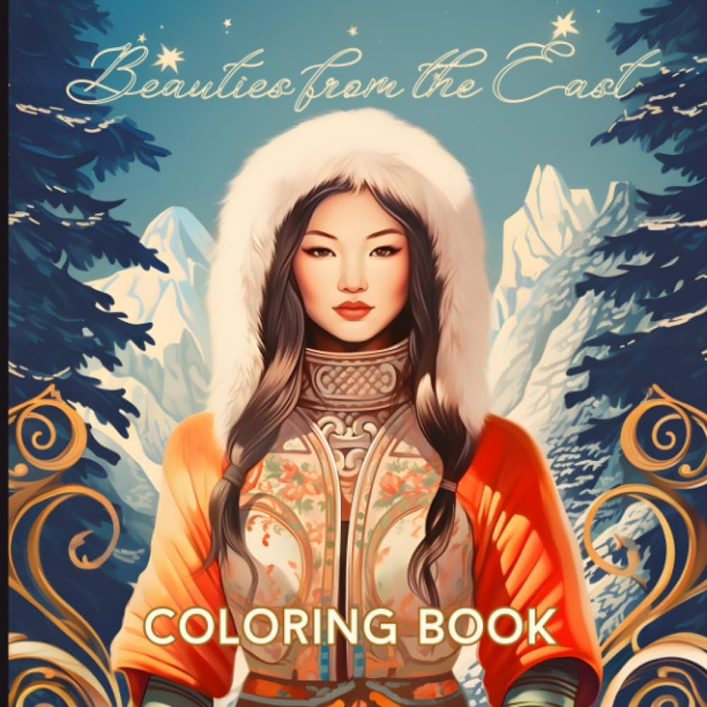Beauties from the east loring book portraits of beautiful asian and eastern women grayscale loring pages for adults and teens pretty girls and fashion vibe vintage ææ