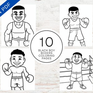 Boxer coloring page