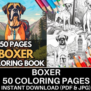 Boxer coloring page