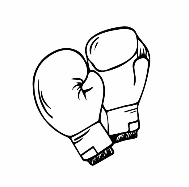 Empty boxing ring drawing stock illustrations royalty