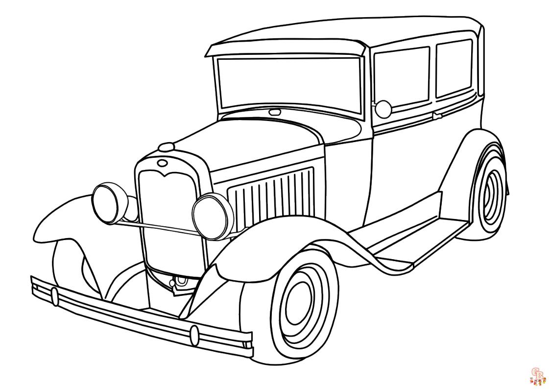 Free printable auto coloring pages for kids