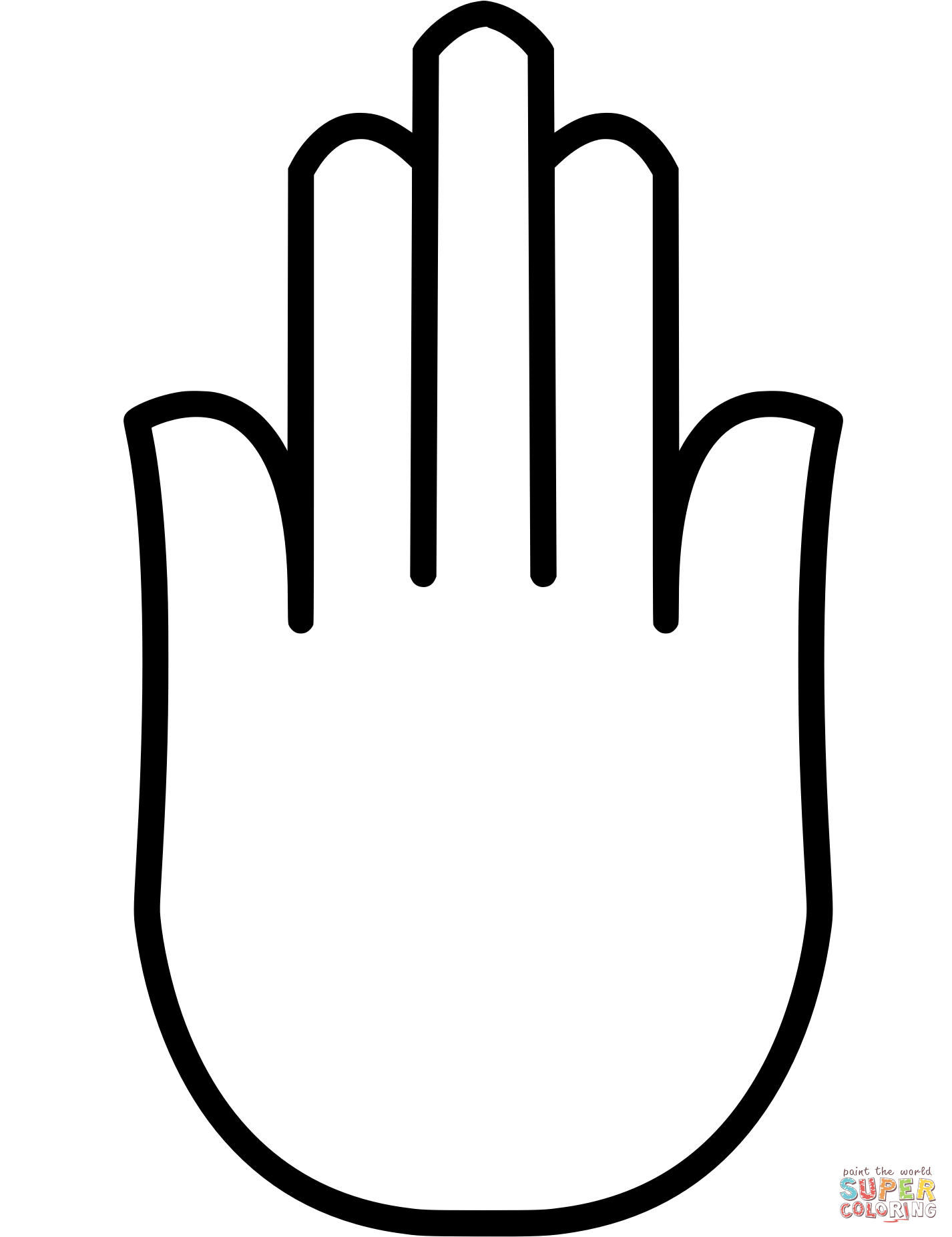 Vintage indian hamsa hand coloring page free printable coloring pages