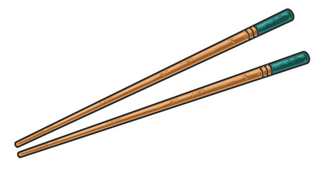 Chopstick vector images over