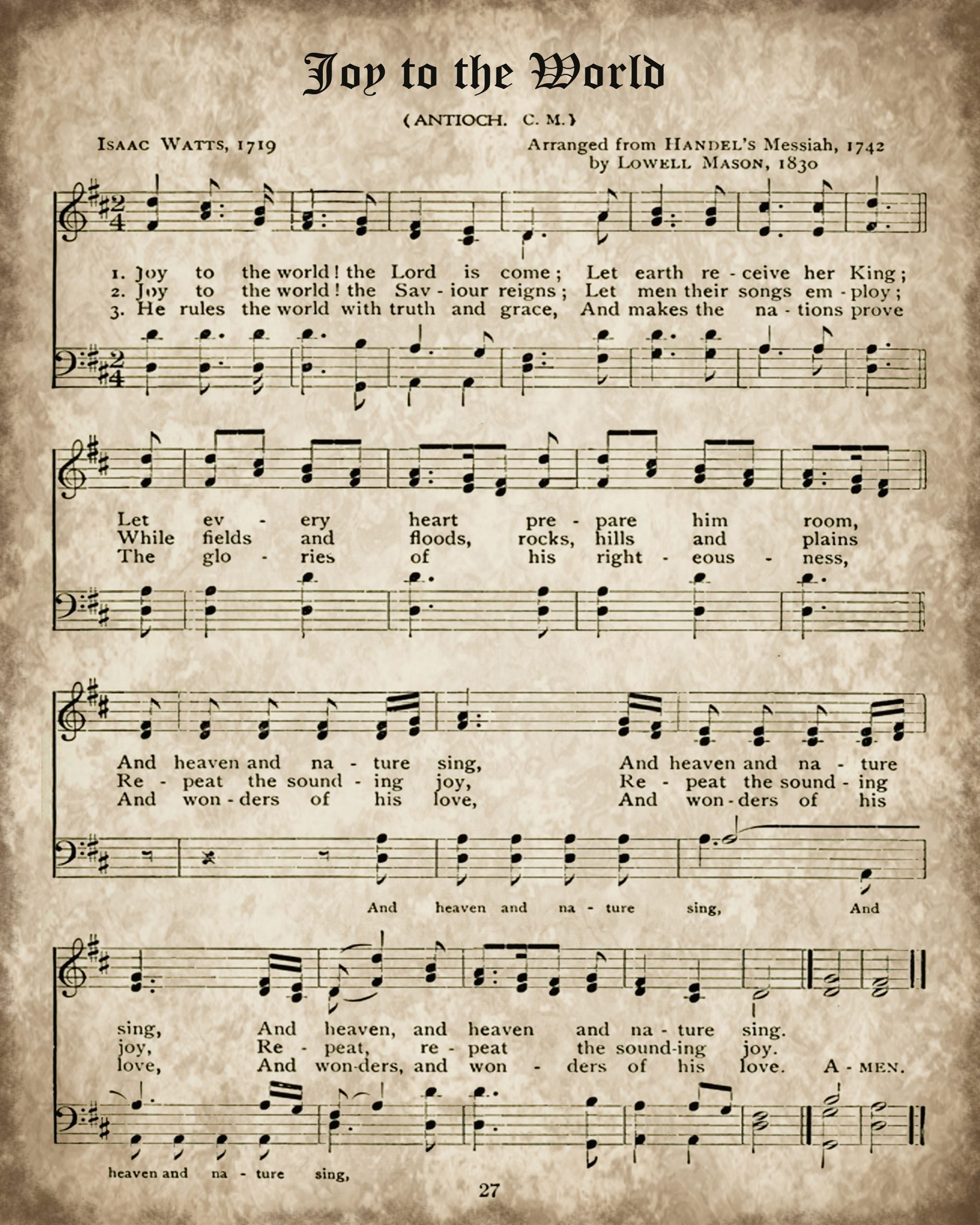 Christmas music pages