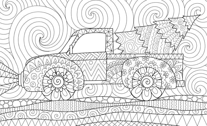 Truck christmas tree stock illustrations â truck christmas tree stock illustrations vectors clipart