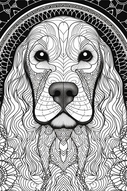 Page dog cat mandala coloring pages images