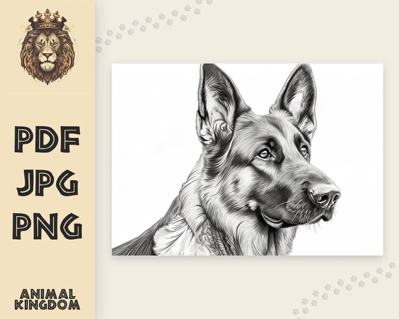 Adorable dog coloring pages instant download printable sheet