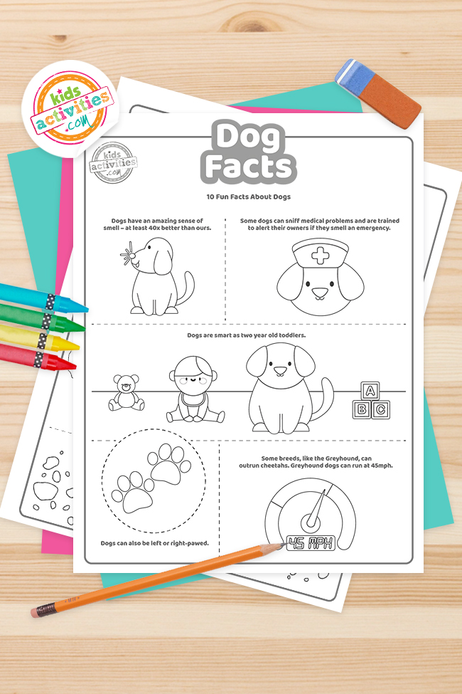 Printable fun dog facts for kids kids activities blog