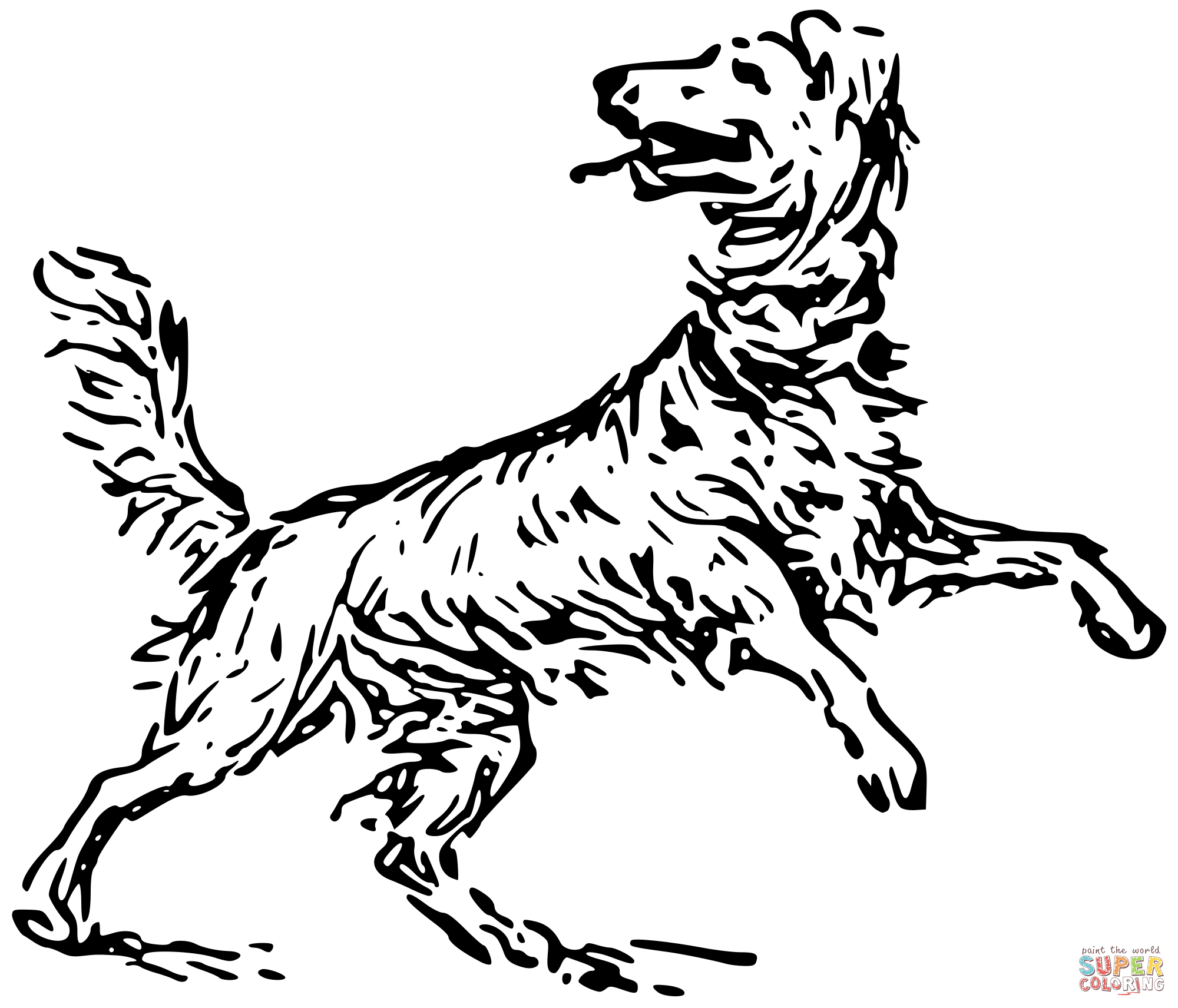 Vintage dog coloring page free printable coloring pages