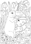 Vintage easter coloring book free coloring pages