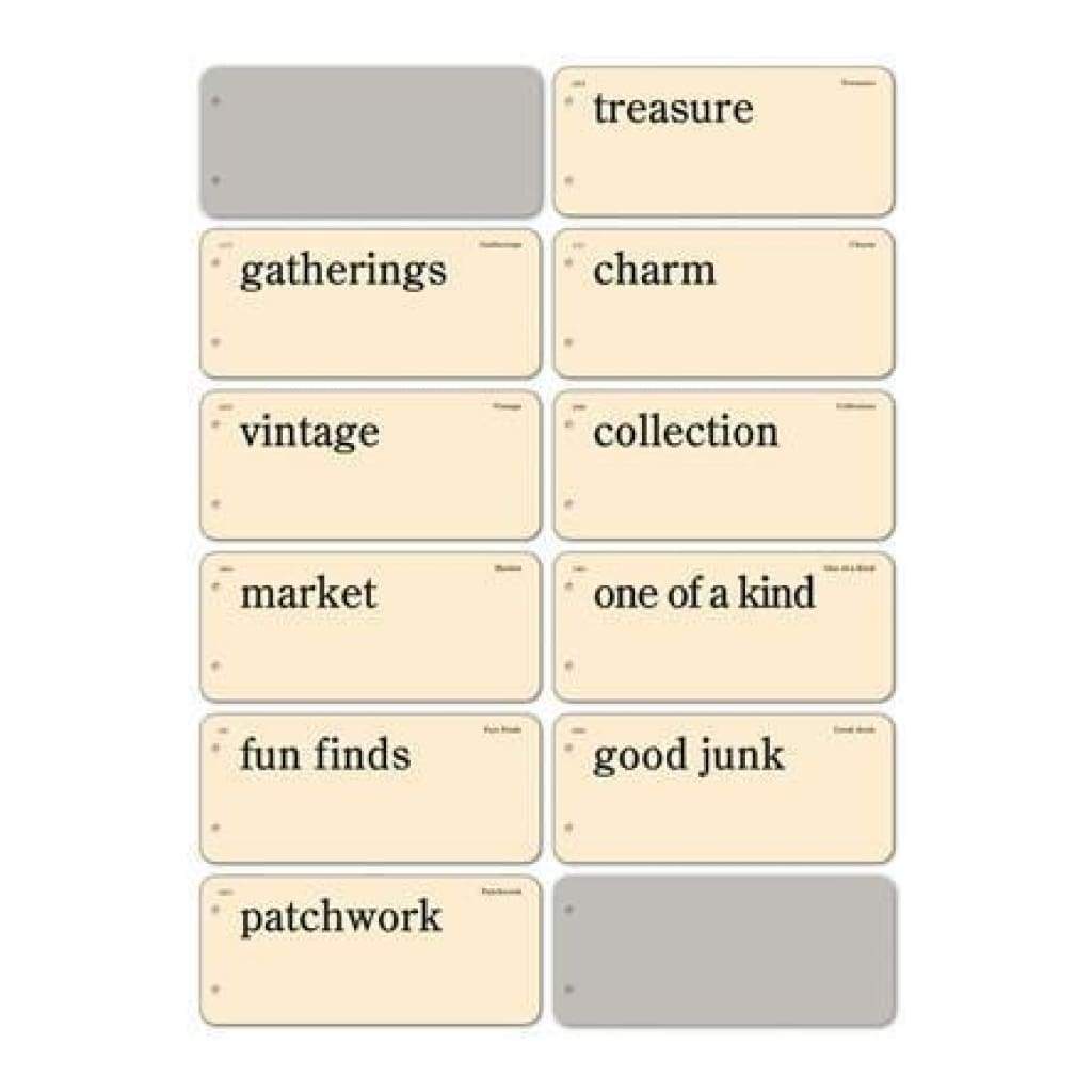 October afternoon thrift shop flashcard book â