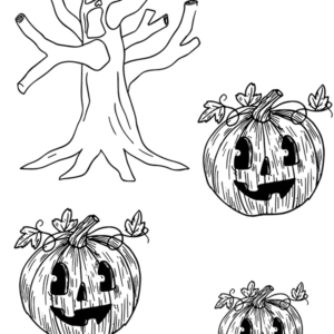 Vintage halloween coloring pages printable for free download