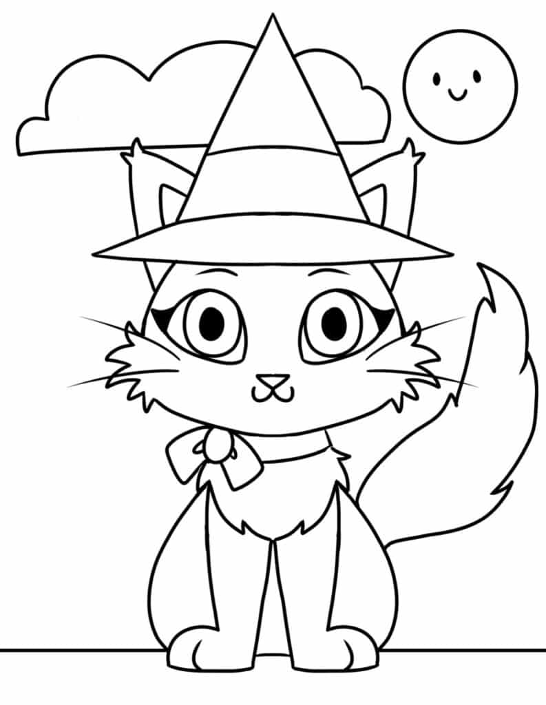 Printable halloween coloring pages for toddlers