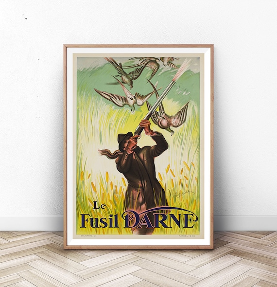 Duck hunting poster vintage hunting art outdoorsmen art man cave bar art nature print sport art