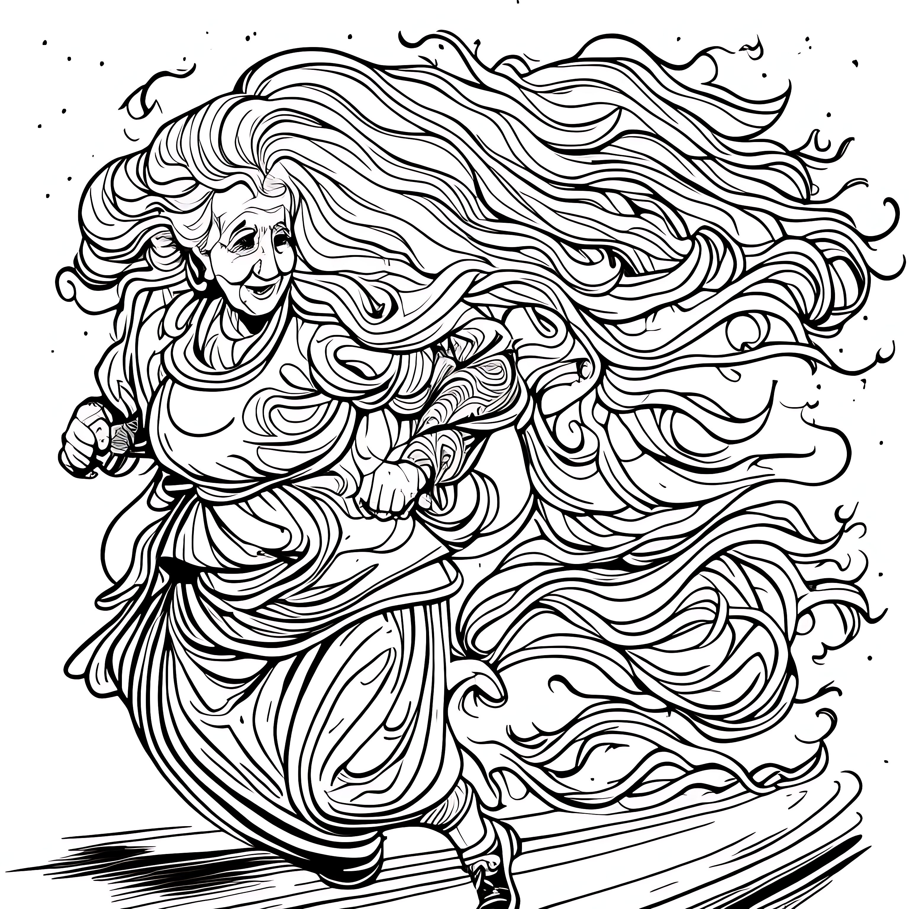 Mshare old woman running bomb