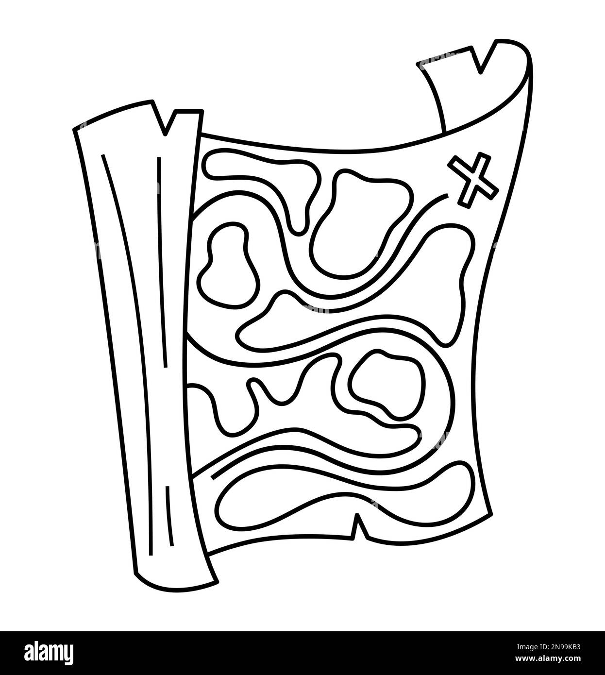 Drawing treasure island map hi