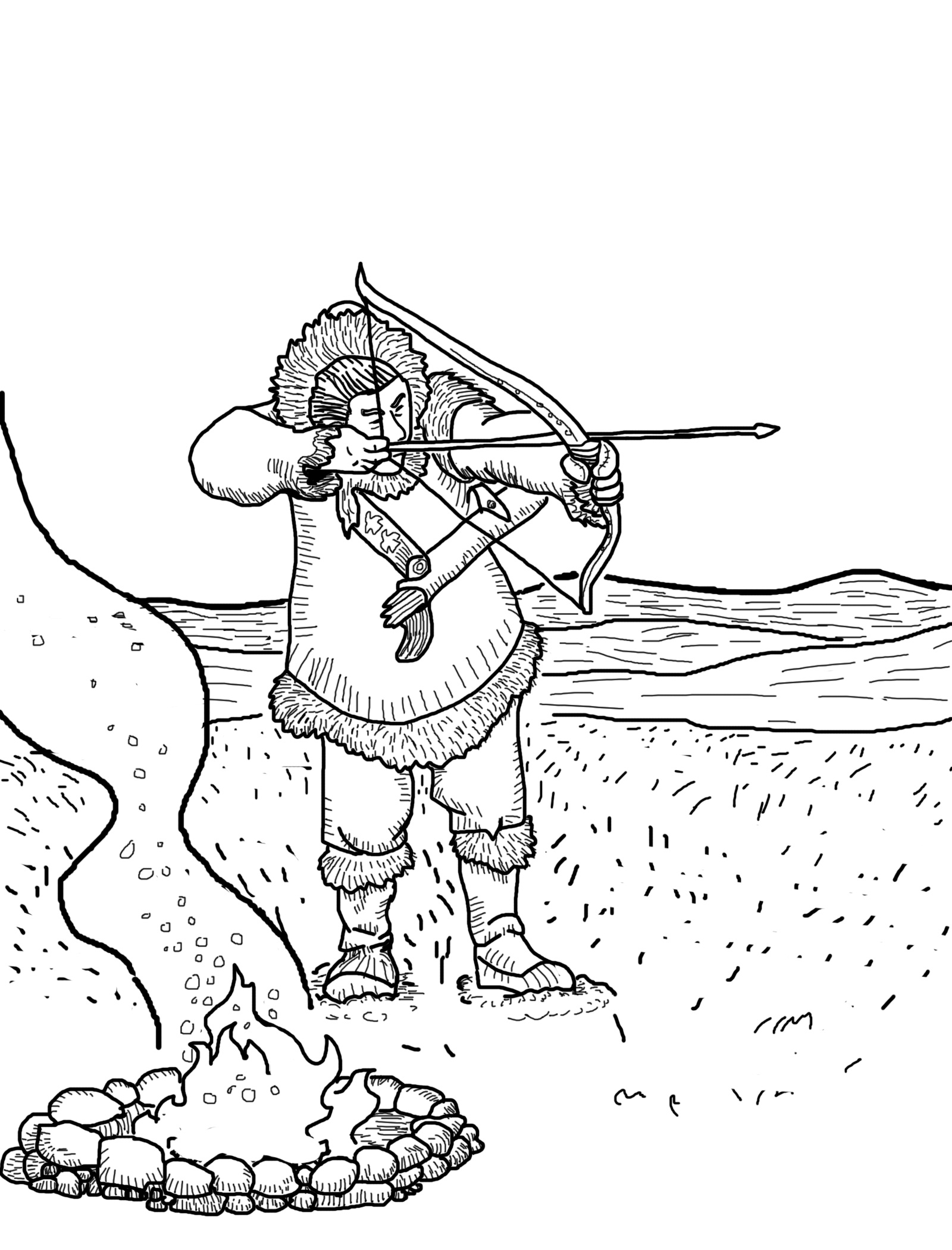 Free printable hunting coloring pages for kids