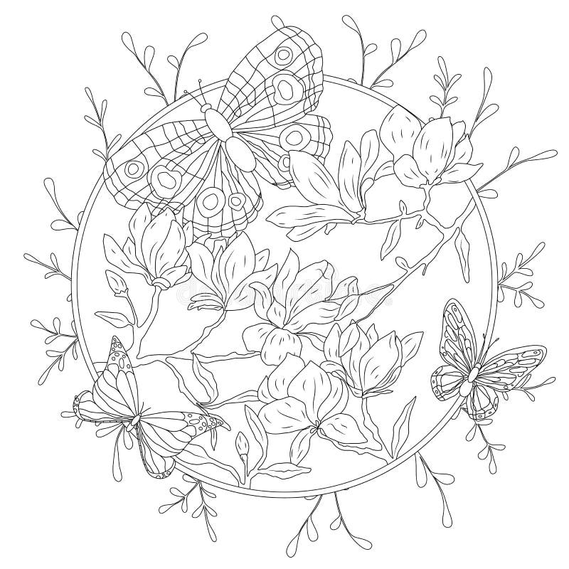 Coloring flowers stock illustrations â coloring flowers stock illustrations vectors clipart