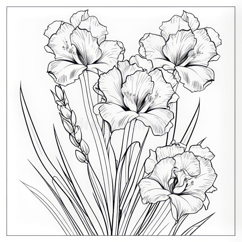 Iris coloring stock illustrations â iris coloring stock illustrations vectors clipart