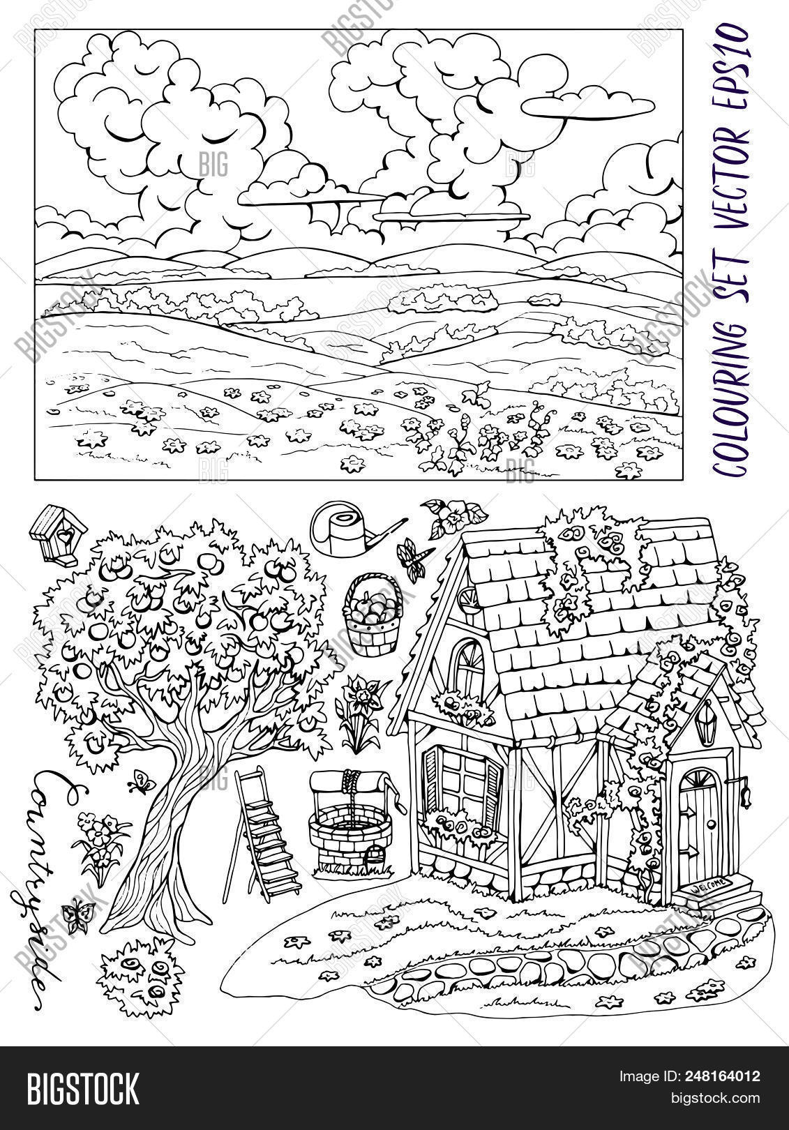 Coloring book page vector photo free trial bigstock