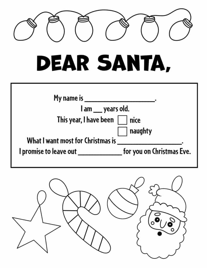 Free letter to santa templates â the hollydog blog