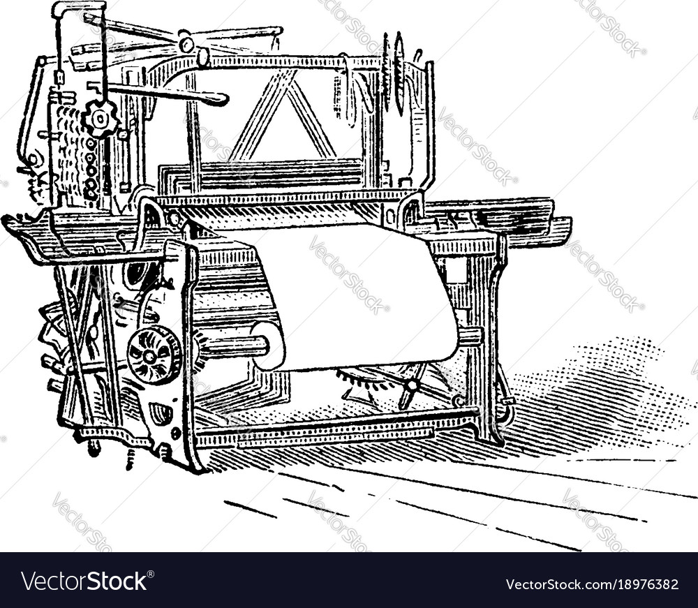Loom vintage royalty free vector image