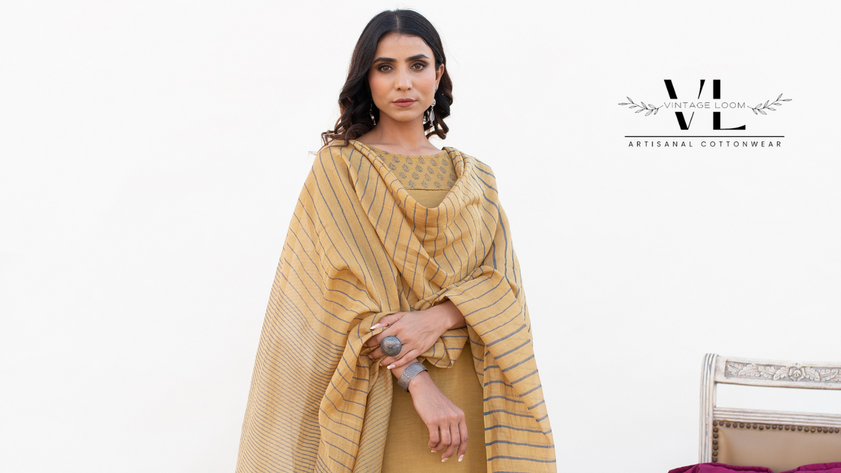 Vintage loom pure cotton suits sets and kurtas for women